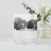 Velocipede en motorfiets briefkaart (Staand voorkant)