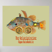 Velocipiscine ~ Aqua Automobile Poster (Voorkant)