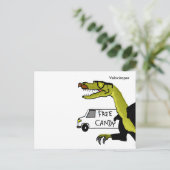 Velociraper Briefkaart (Staand voorkant)