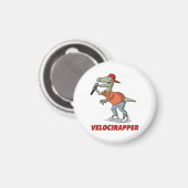 'Velocirapper' T-shirt. Magneet (Voorkant / Achterkant)