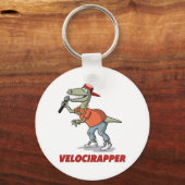'Velocirapper' T-shirt. Sleutelhanger (Voorkant)