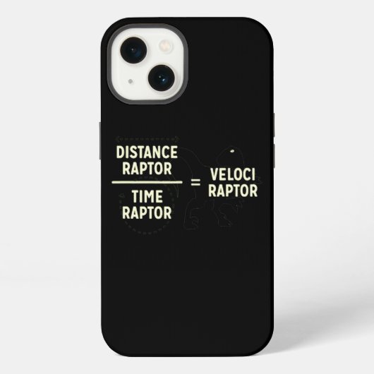 Velociraptor Afstandsraptor Tijdraptor Dinosaurus iPhone Hoesje (Achterkant)