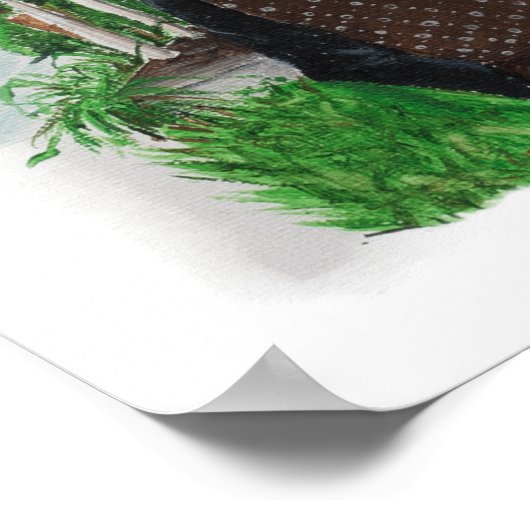 Velociraptor American Gothic Poster (Hoek)