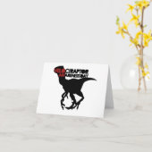 Velociraptor Awareness Day Kaart (Gele Bloem)