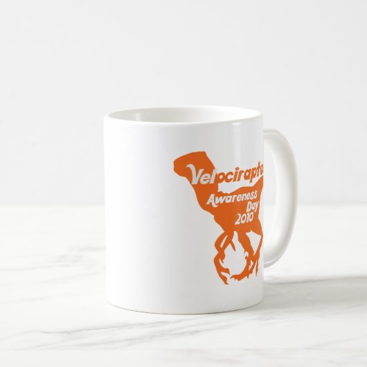 Velociraptor Awareness Day Koffiemok (Voorkant rechts)