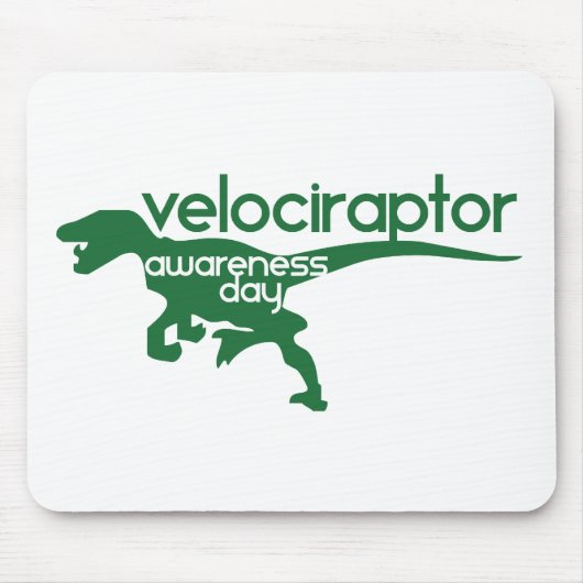 Velociraptor Awareness Day Muismat (Voorkant)