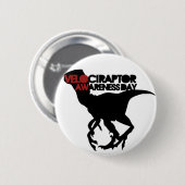 Velociraptor Awareness Day Ronde Button 5,7 Cm (Voorkant /achterkant)