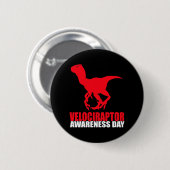 Velociraptor Awareness Day Ronde Button 5,7 Cm (Voorkant /achterkant)