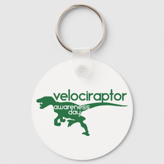 Velociraptor Awareness Day Sleutelhanger (Voorkant)