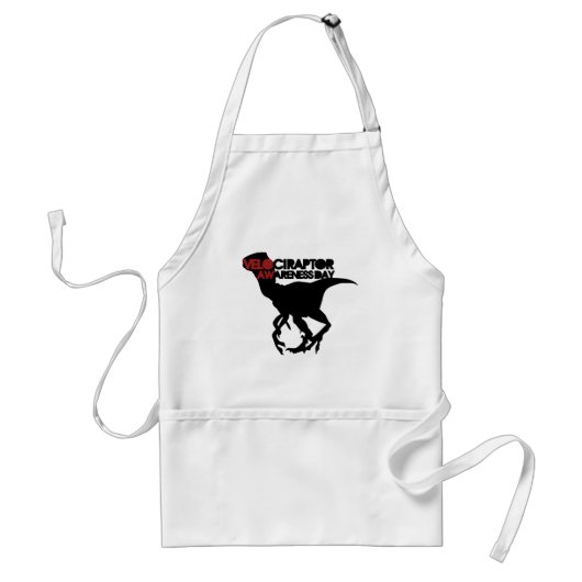 Velociraptor Awareness Day Standaard Schort (Voorkant)