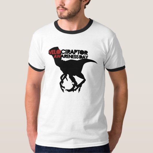 Velociraptor Awareness Day T-shirt (Voorkant)