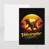 Velociraptor Bedankkaart (Voorkant / Achterkant)