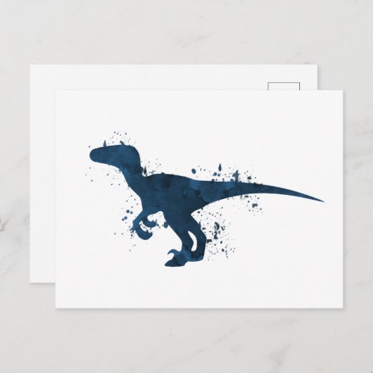 Velociraptor Briefkaart (Voorkant / Achterkant)