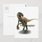 Velociraptor Briefkaart (Voorkant / Achterkant)