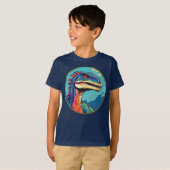 Velociraptor - Classic Dinosaur T-shirt T-shirt (Voorkant volledig)