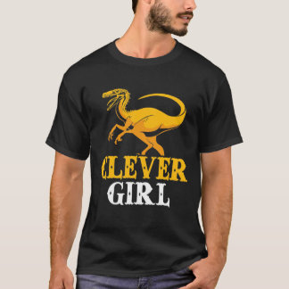 Velociraptor Clever Girl Mam Daughter Dinosaur T-shirt
