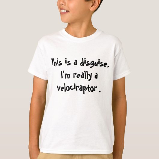 Velociraptor Costume T-shirt (Voorkant)