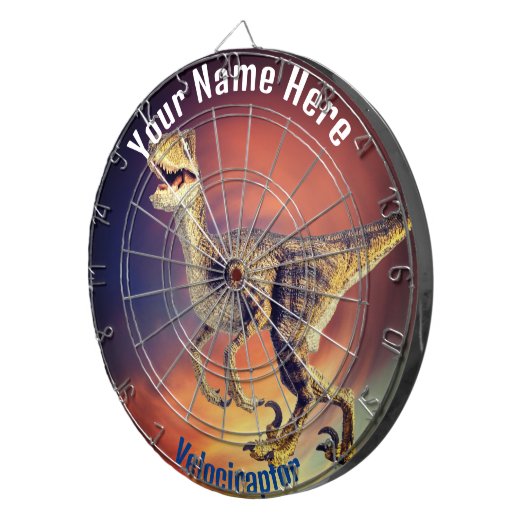 Velociraptor Dartbord (Voorkant Rechts)