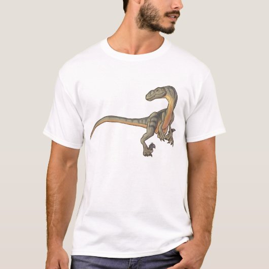 Velociraptor, de Predator met hoge snelheid T-shirt (Voorkant)
