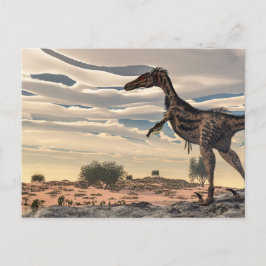 Velociraptor dinosaur - 3D rendering Briefkaart