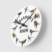 Velociraptor Dinosaur Jurassisch tijdperk Tyrannos Ronde Klok (Hoek)