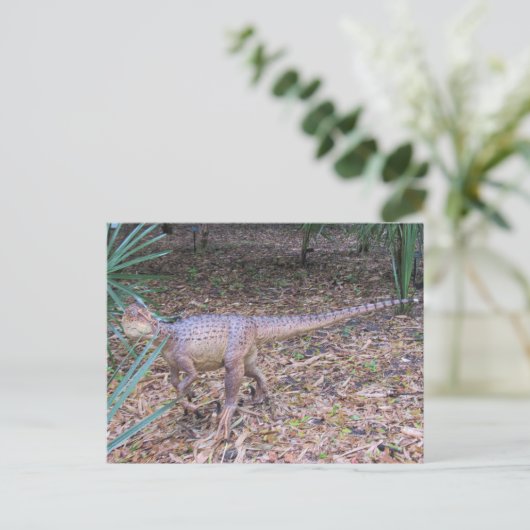 Velociraptor - Dinosaur - Leerkaart Briefkaart (Staand voorkant)