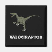 Velociraptor Dinosaur Magneet (Voorkant)