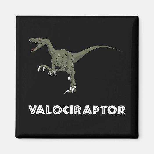 Velociraptor Dinosaur Magneet (Voorkant)