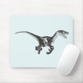 Velociraptor Dinosaur Mousepad Muismat (Met muis)