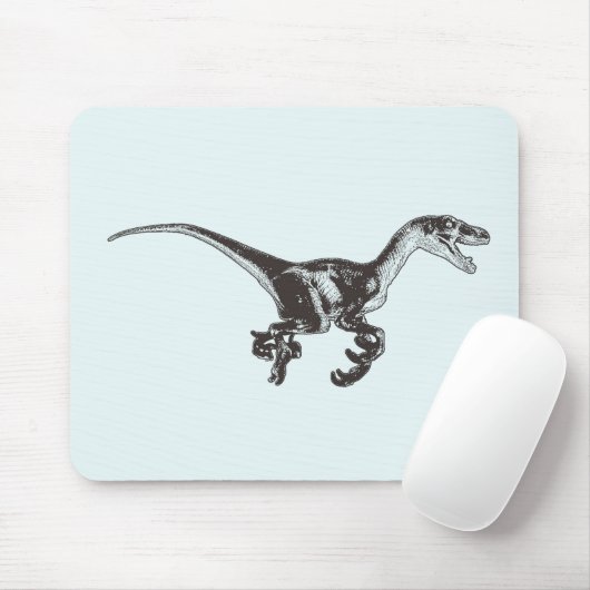 Velociraptor Dinosaur Mousepad Muismat (Met muis)