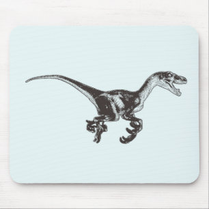 Velociraptor Dinosaur Mousepad Muismat
