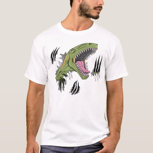 Velociraptor Dinosaur T-Shirt (Voorkant)