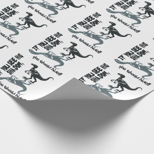 Velociraptor, Dinosaurier, T-Rex Cadeaupapier (Hoek)