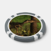 Velociraptor dinosaurus in het bos poker chips (Enkel)