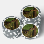 Velociraptor dinosaurus in het bos poker chips (Opstapeling)