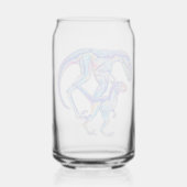 Velociraptor Dinosaurus Mom & Baby Blikvorm Glas (Voorkant)