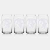 Velociraptor Dinosaurus Mom & Baby Blikvorm Glas (Voorkant)