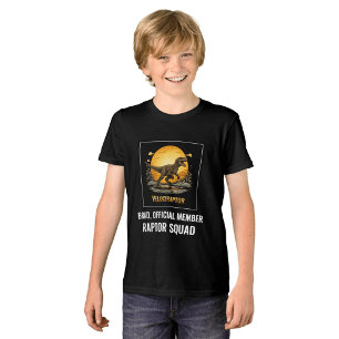 Velociraptor Dinosaurus Prehistorisch Maan Tri-Blend Shirt