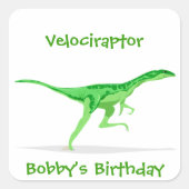 Velociraptor dinosaurus sticker (Voorkant)