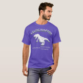Velociraptor Distance Over Time Raptor Funny T-shirt (Voorkant volledig)