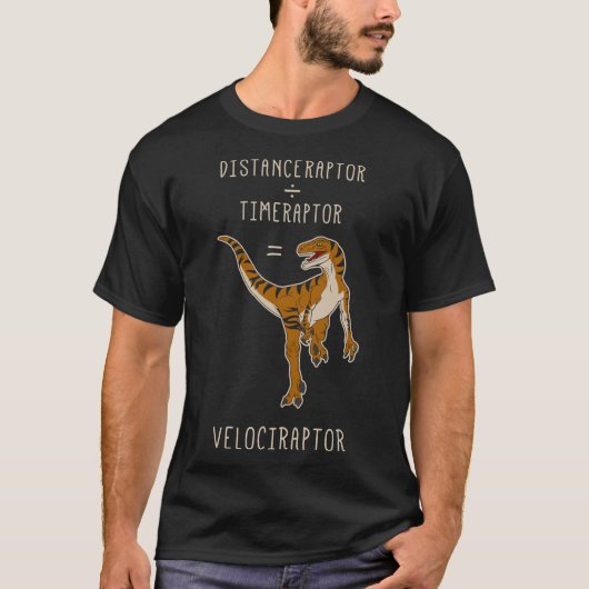 Velociraptor = Distanceraptor  Timeraptor Essentia T-shirt (Voorkant)