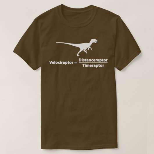 Velociraptor Distanceraptor Timeraptor T-shirt (Design voorkant)