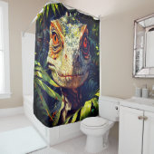 Velociraptor Douchegordijn (In situ)