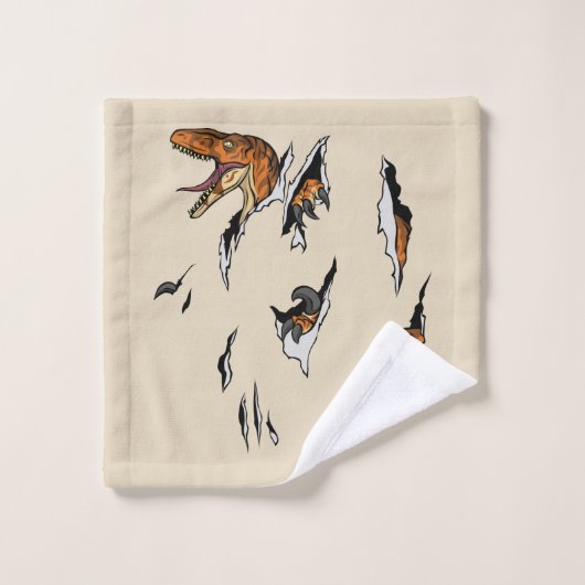 Velociraptor Escape Bad Handdoek (Wasdoekje)