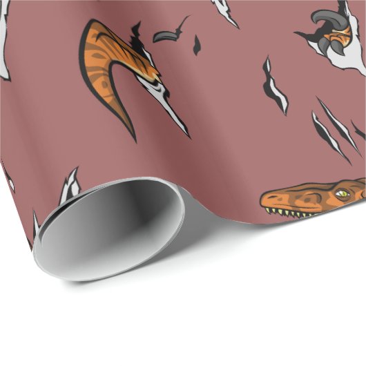 Velociraptor Escape Cadeaupapier (Rol Hoek)