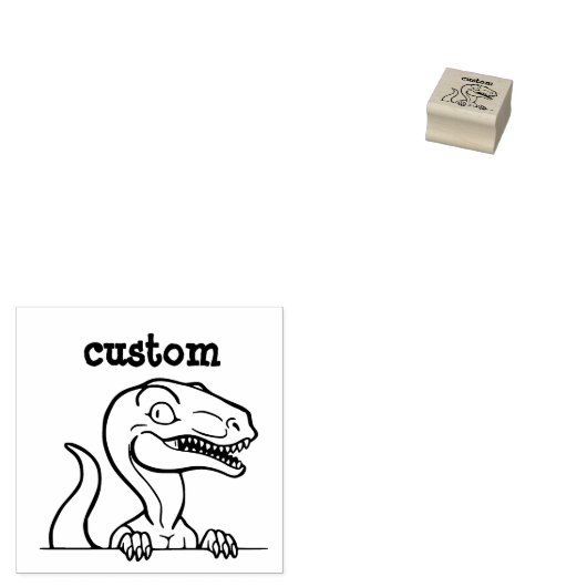 Velociraptor filmstijl rubberstempel (Gestempeld)