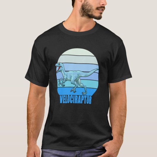 Velociraptor for a Dino fan and dinosaur T-shirt (Voorkant)
