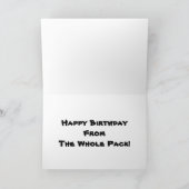 Velociraptor Forest Verjaardag van iedereen Kaart (Binnen)