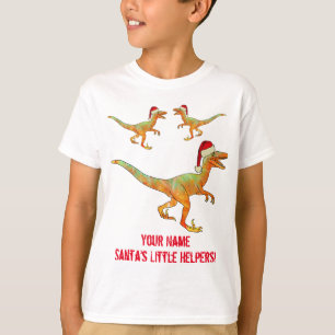 Velociraptor Funny Festive Raptor Dinosaur Slogan T-shirt
