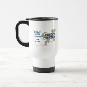 VelociRaptor Grappige Natuurkunde Wetenschap Grap Reisbeker